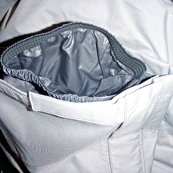 NORTH FACE WOMEN'S HYVENT GREY INSULATED SKI PANTS, DETACHABLE SUSPENDERS SIZE M - Picture 15 of 16